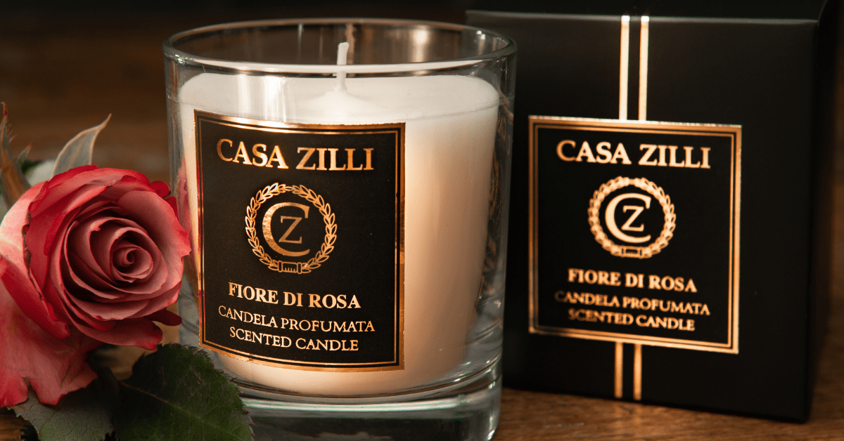 Candela rosa profumata – Candele Shop